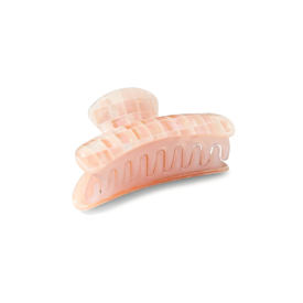 Machete Machete Grande Claw Hair Clip - Apricot Shell Checker