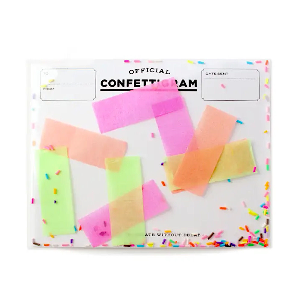 Inklings Paperie - Confettigram Card - Sprinkles
