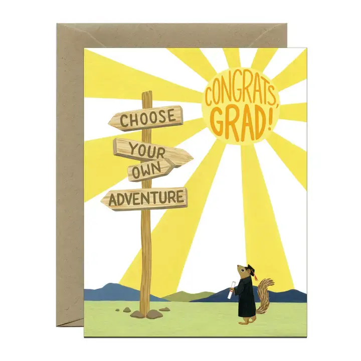 Yeppie Paper - Choose Your Adventure Graduation Card