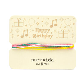 Pura Vida Pura Vida - Gifting Original Bracelet - Happy Birthday