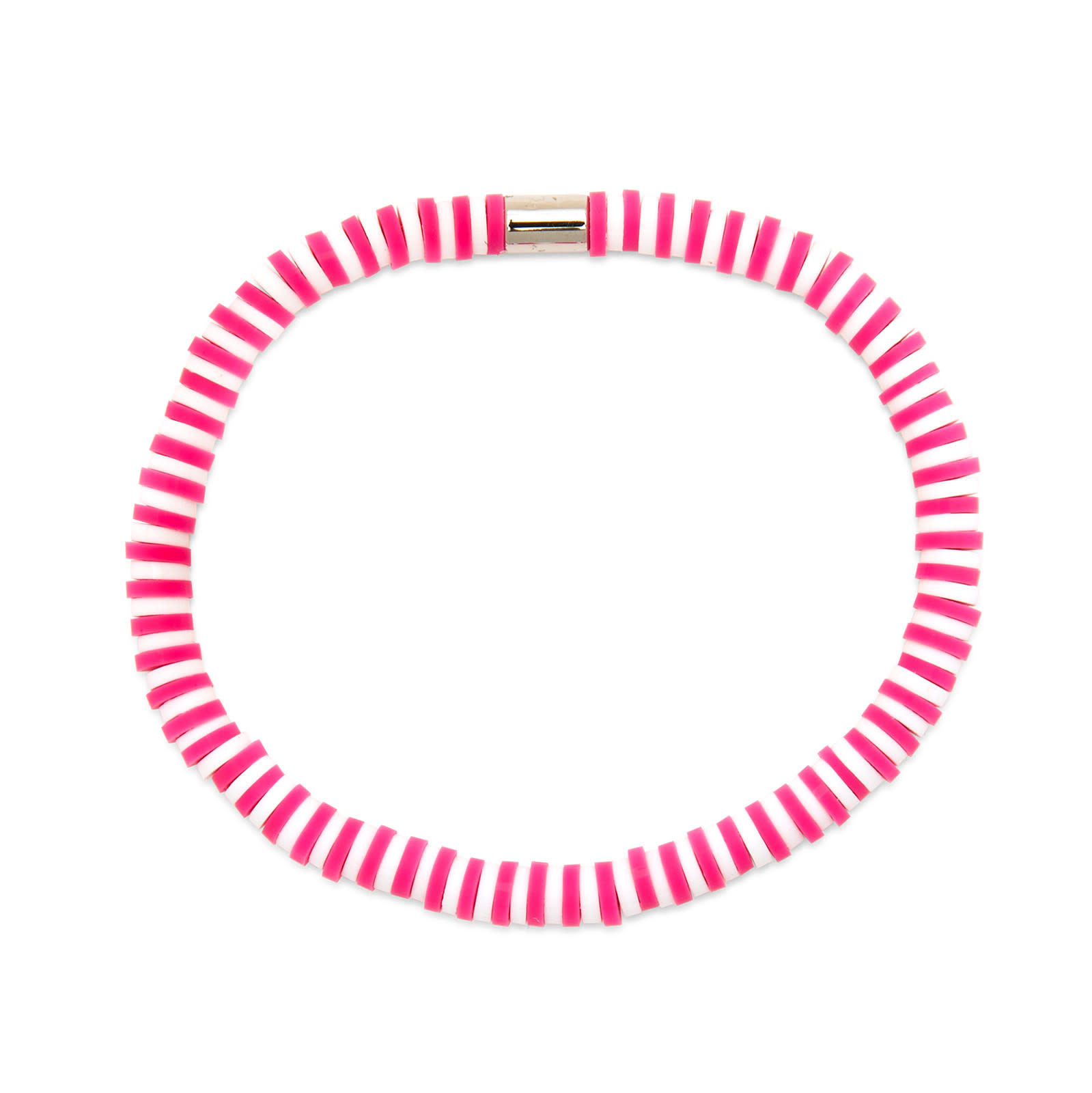 Pura Vida - Seascape Disc Stretch Bracelet - Azalea