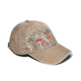 Quince Fables Quince Fables Embroidered Baseball Cap - Mushroom Forest/Bee