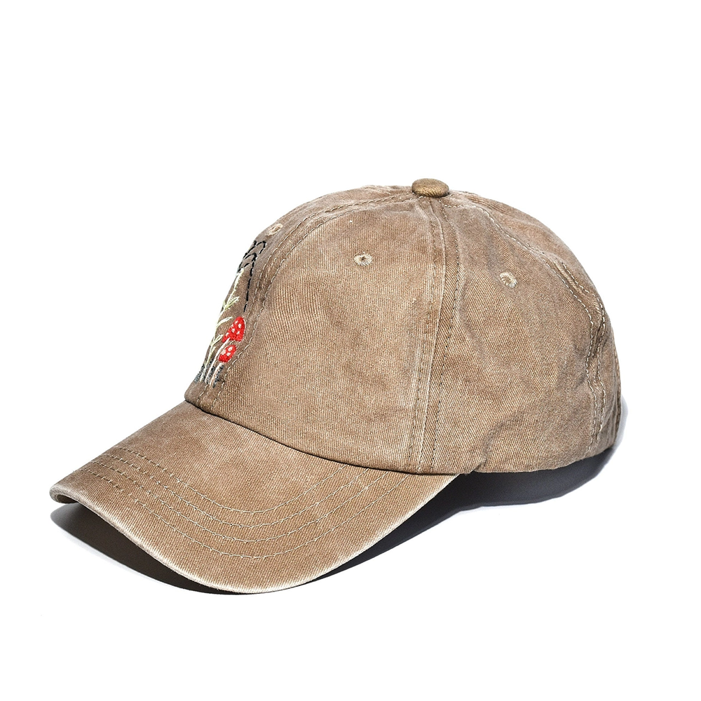 Quince Fables Embroidered Baseball Cap - Mushroom Forest/Bee