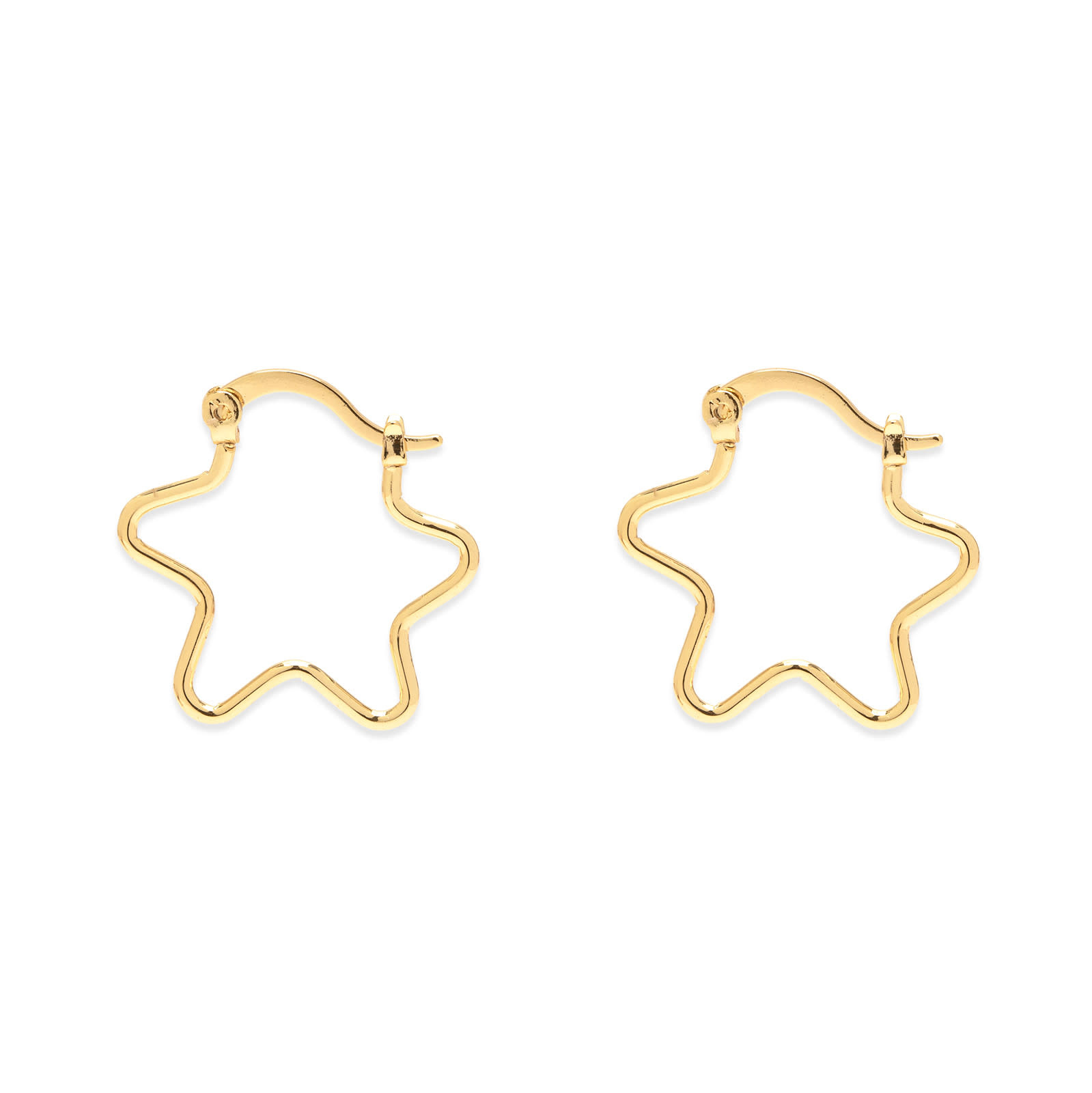 Pura Vida Pura Vida - Wiggle Hoop Earrings - Gold