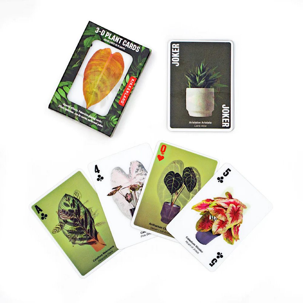 3D Lenticular Playing Cards - Plants