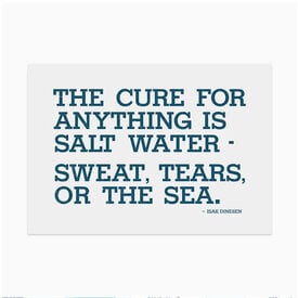 Inkwell Originals Inkwell Originals Postcard - Salt Water Quote
