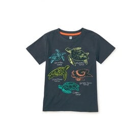 Tea Collection Tea Collection Turtle Discovery Graphic Tee - Indigo