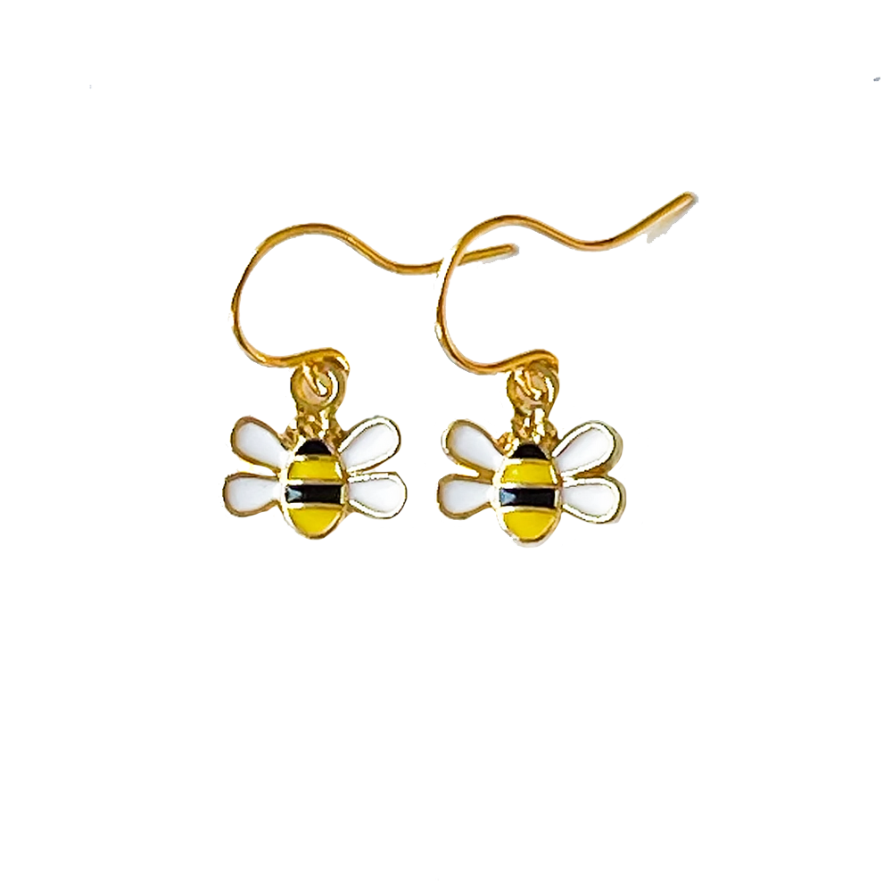 Nest Pretty Things - Kids Honey Bee Charm Earrings