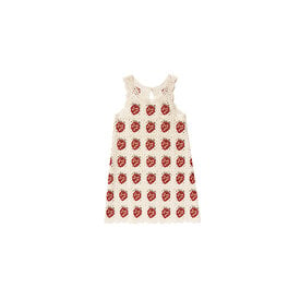 Rylee + Cru Rylee + Cru Crochet Tank Mini Dress - Strawberry
