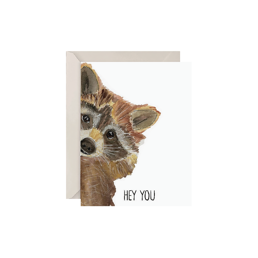 Emmy+Olly - Hey You Raccoon Card