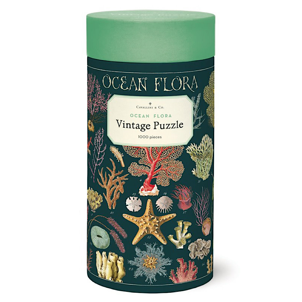 Cavallini 1000 Piece Puzzle - Ocean Flora