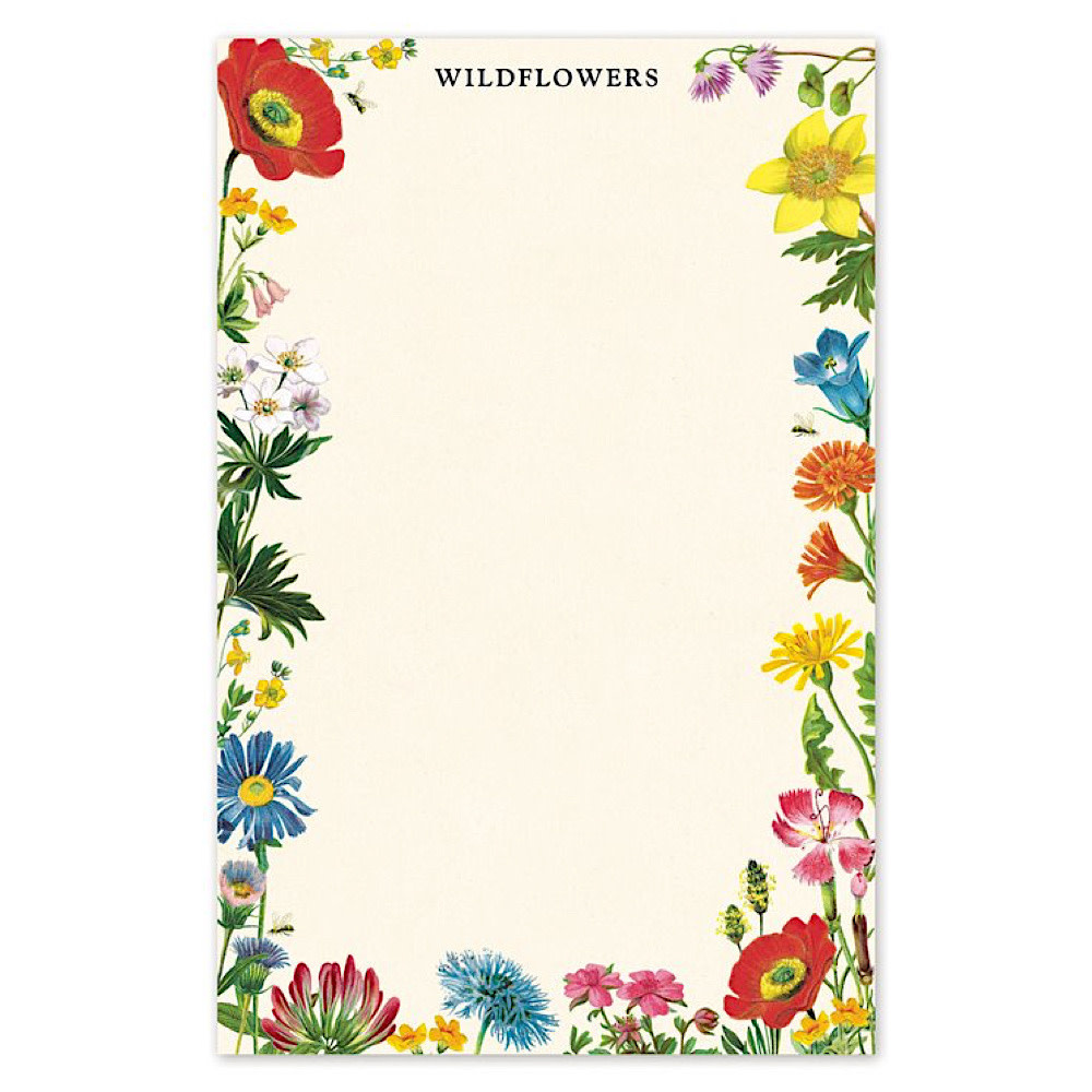 Cavallini - Notepad - Wildflowers