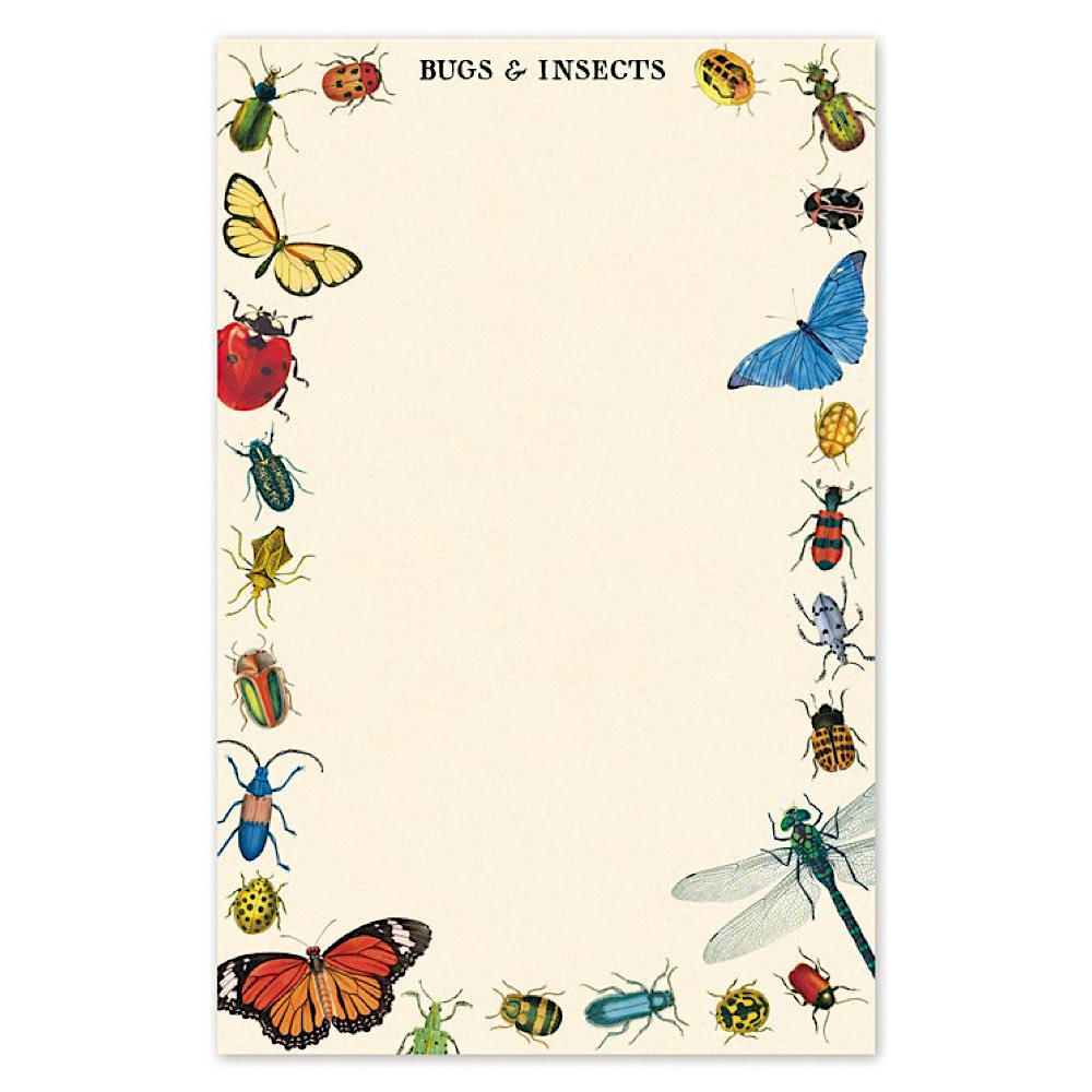 Cavallini - Notepad - Bugs & Insects
