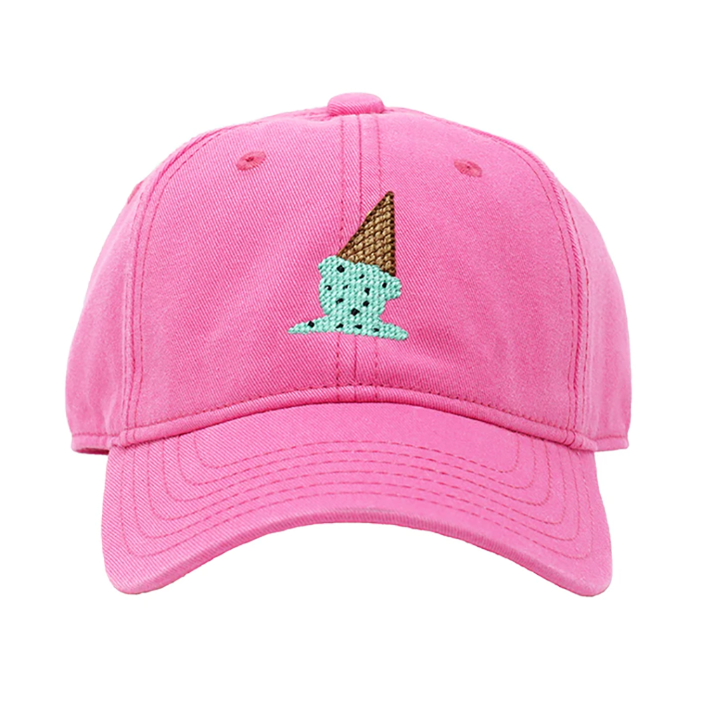 Harding Lane - Kids Baseball Hat - Ice Cream - Bright Pink