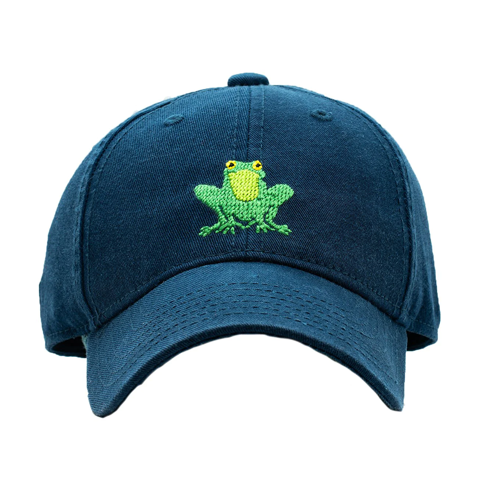 Harding Lane - Kids Baseball Hat - Frog - Navy