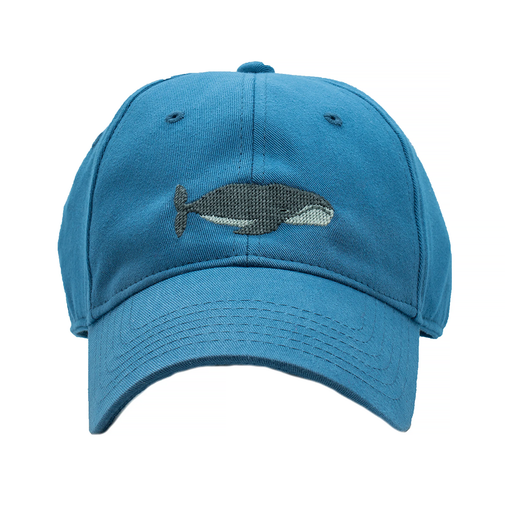 Harding Lane - Adult Baseball Hat - Right Whale - Aegean Blue