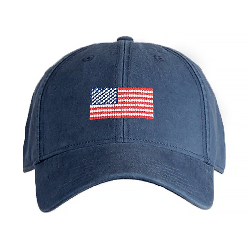 Harding Lane - Adult Baseball Hat - American Flag - Navy