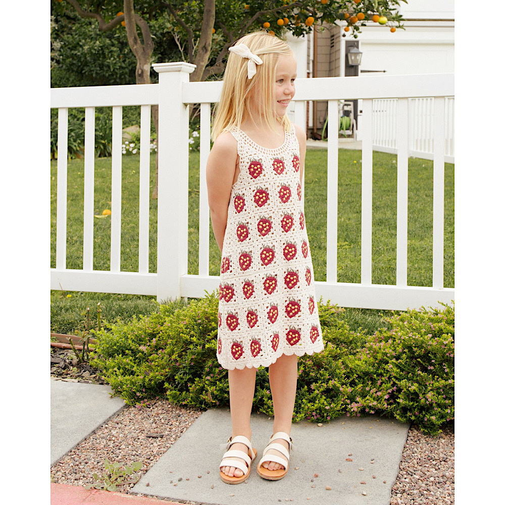 Rylee + Cru Crochet Tank Mini Dress - Strawberry