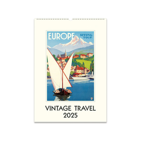 Cavallini Papers & Co., Inc. Cavallini - 2025 Wall Calendar - Vintage Travel