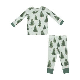 Angel Dear Angel Dear Long Sleeve Loungewear Set - Forest Trees