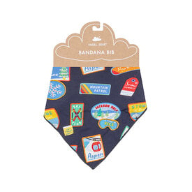 Angel Dear Angel Dear Bandana Bib - Vintage Ski Patches