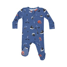 Angel Dear Angel Dear 2 Way Zipper Footie Romper - Hockey