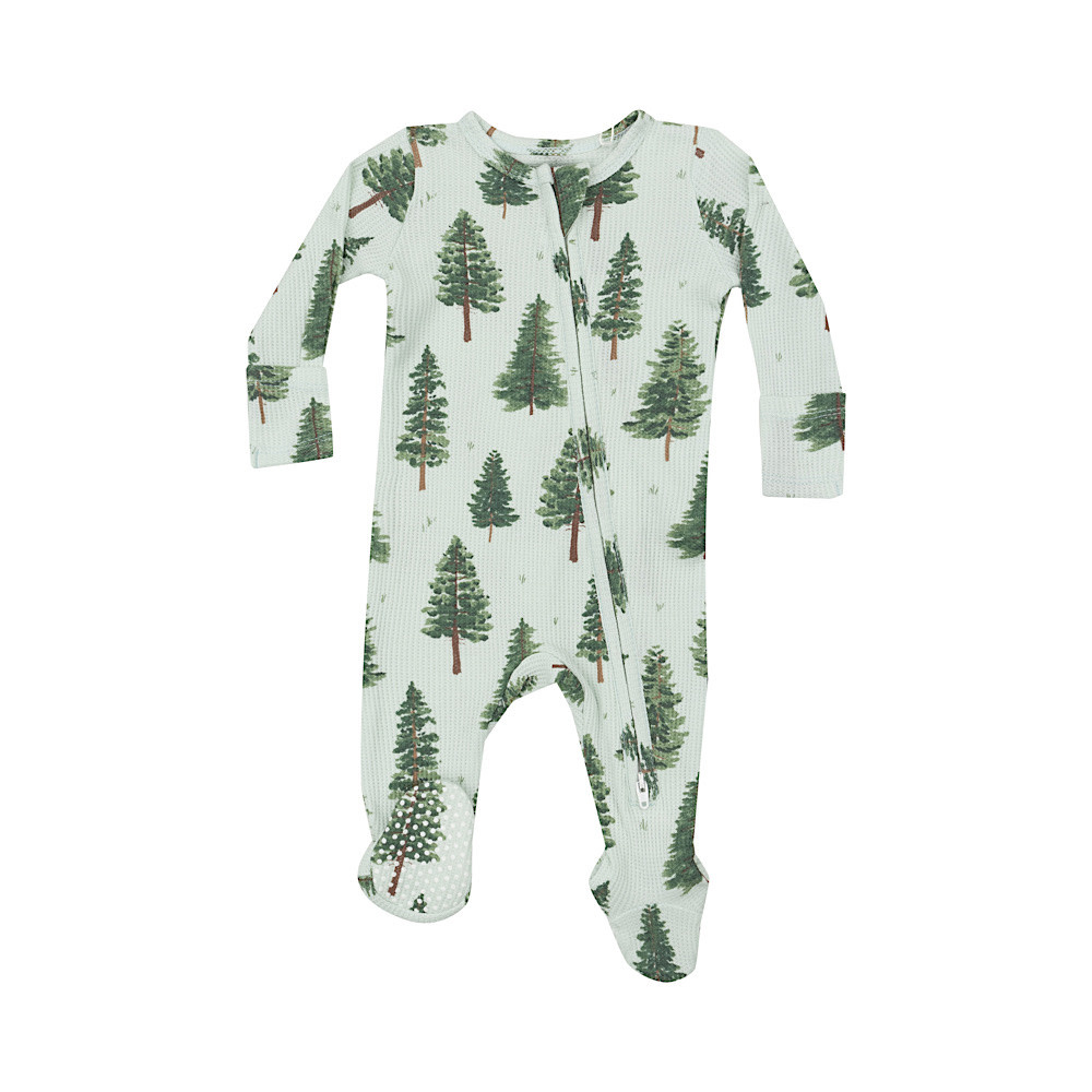 Angel Dear 2 Way Zipper Footie - Forest Tree