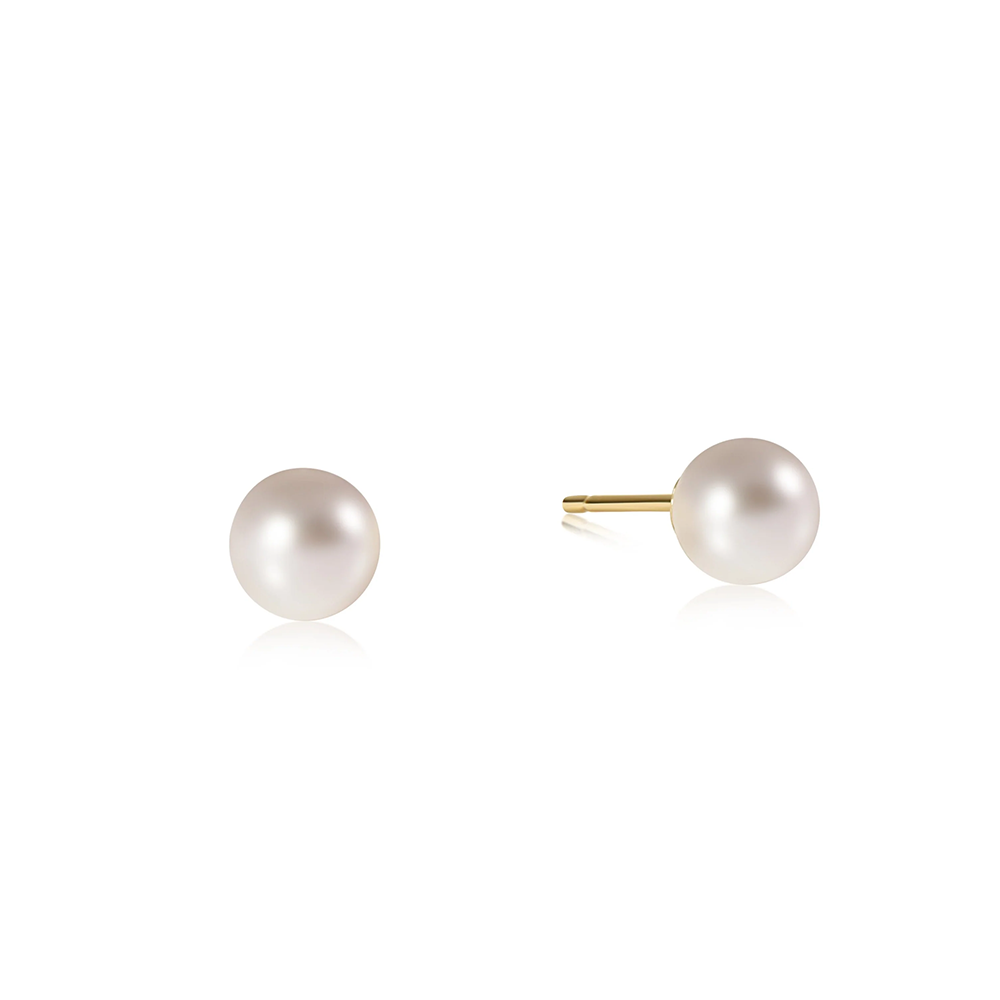 ENewton ENewton Classic Ball Stud Earrings - Pearl - 6mm