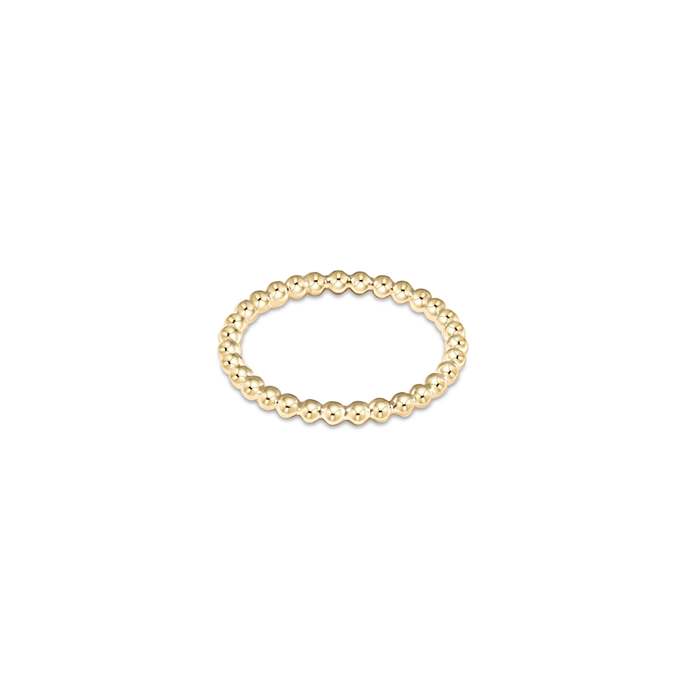 ENewton - Classic Gold 2mm Bead Ring -