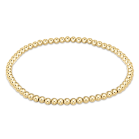 ENewton ENewton - Classic Gold Bead Bracelet - 3mm