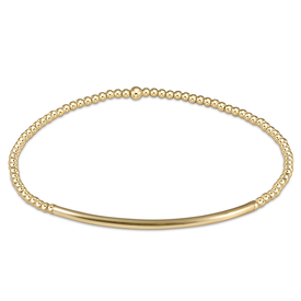 ENewton ENewton Classic Gold Bracelet - Bliss Bar - 2mm