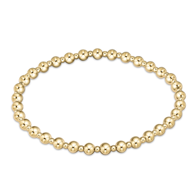 ENewton ENewton Classic Gold Pattern Bracelet - Grateful - 4mm