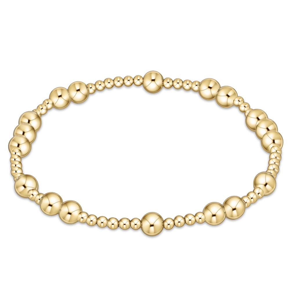 ENewton - Classic Gold Pattern Bracelet - Hope Unwritten - 5mm