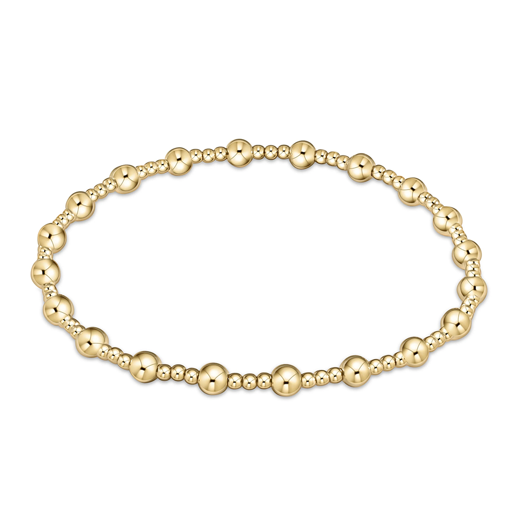 ENewton ENewton Classic Gold Pattern Bracelet - Sincerity - 4mm