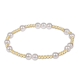 ENewton ENewton - Gold Pearl Pattern Bracelet - Hope Unwritten - 6mm