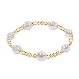 ENewton ENewton - Gold Pearl Pattern Bracelet - Admire - 3mm