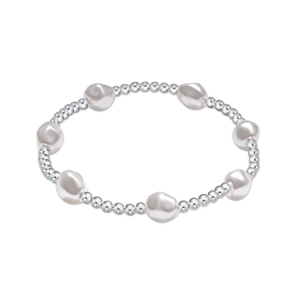 ENewton - Sterling Pearl Pattern Bracelet - Admire - 3mm