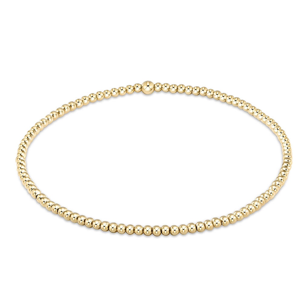 ENewton - Extends - Classic Gold Bead Bracelet - 2mm