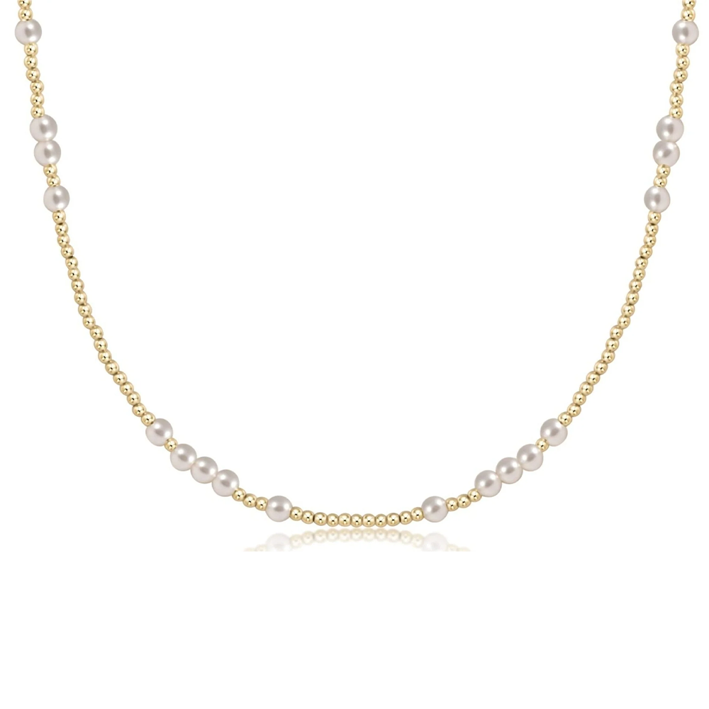 ENewton ENewton Choker - Hope Unwritten - Pearl - 3mm - 17 Inch