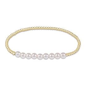 ENewton ENewton - Gold Pearl Pattern Bracelet - Bliss - 5mm
