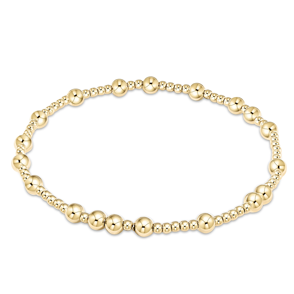 ENewton Extends - Classic Gold Pattern Bracelet - Hope Unwritten - 4mm