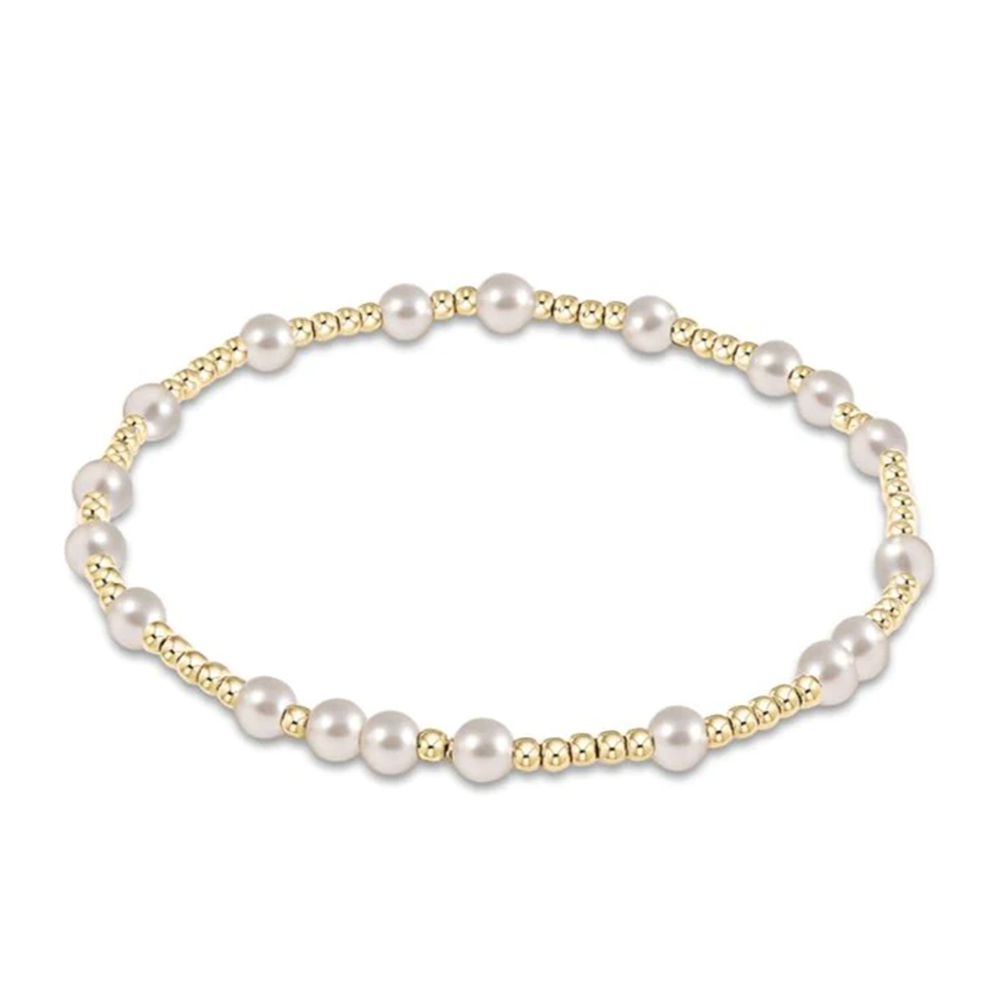 ENewton ENewton Extends - Gold Pearl Pattern Bracelet - Hope Unwritten - 4mm