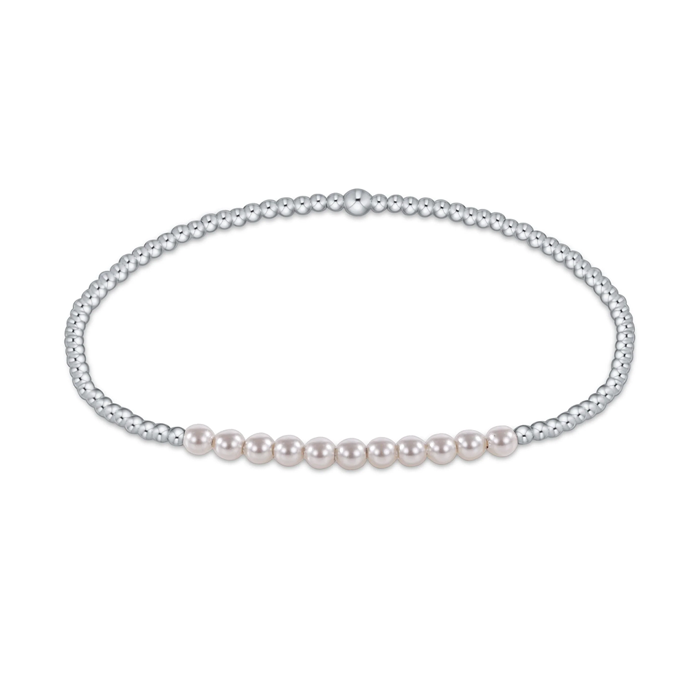 ENewton Sterling Pearl Pattern Bracelet - Bliss - 3mm