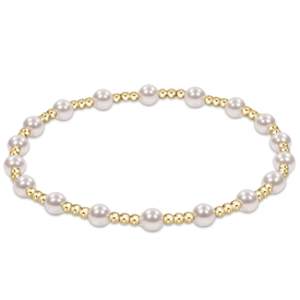 ENewton ENewton - Gold Pearl Pattern Bracelet - Sincerity - 4mm