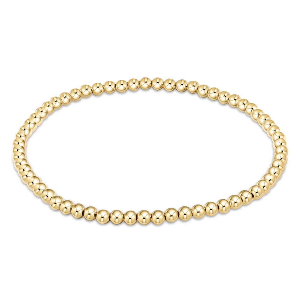 ENewton - Egirl - Classic Gold Bead Bracelet - 3mm