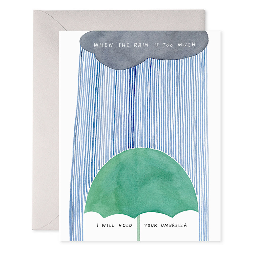 E. Frances - Hold Your Umbrella Sympathy Card
