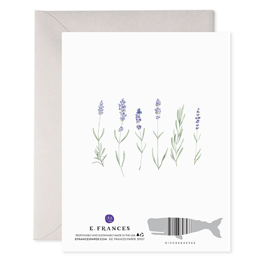 E. Frances Card - Lavender Mothers Day