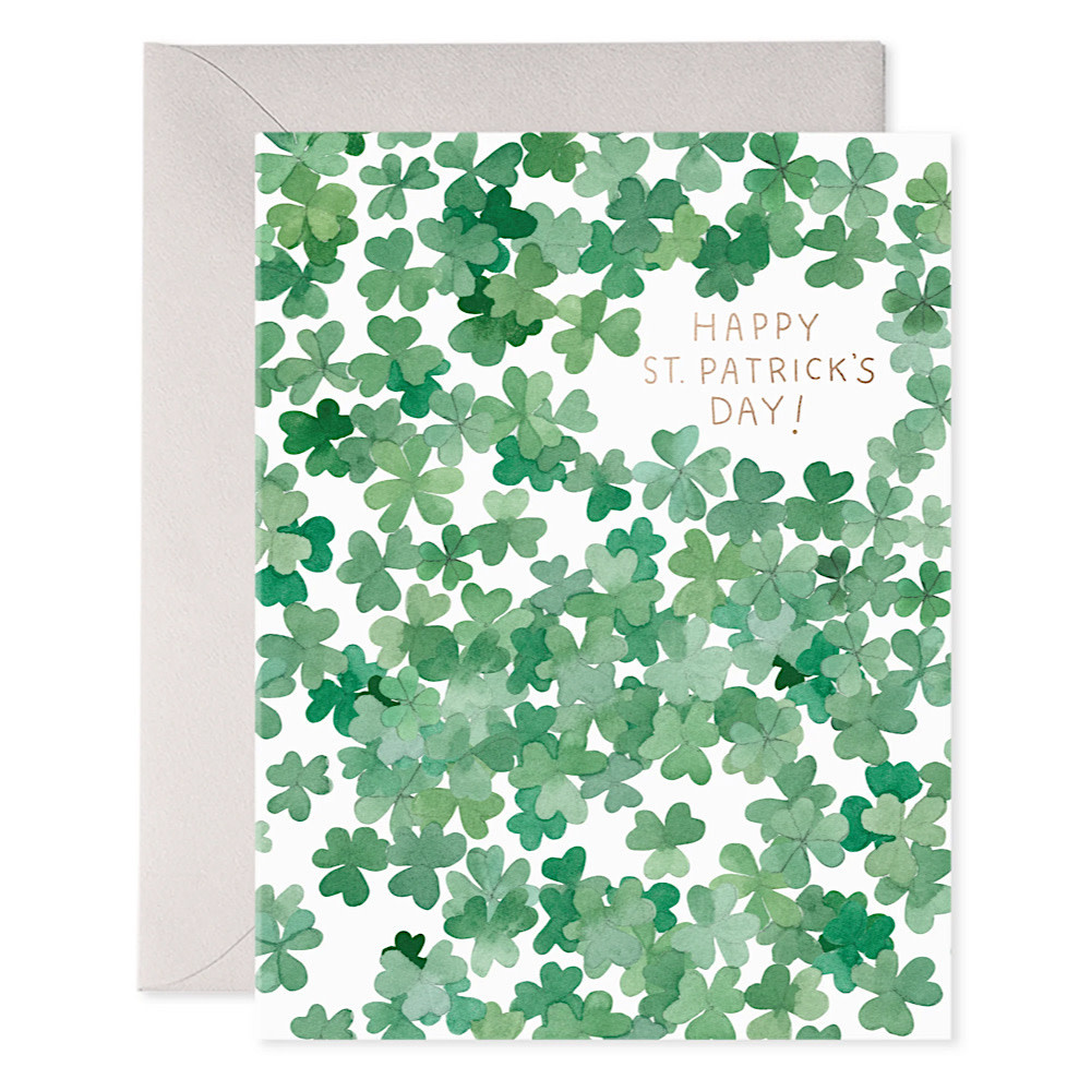 E Frances Paper E. Frances - Shamrocks Greeting Card