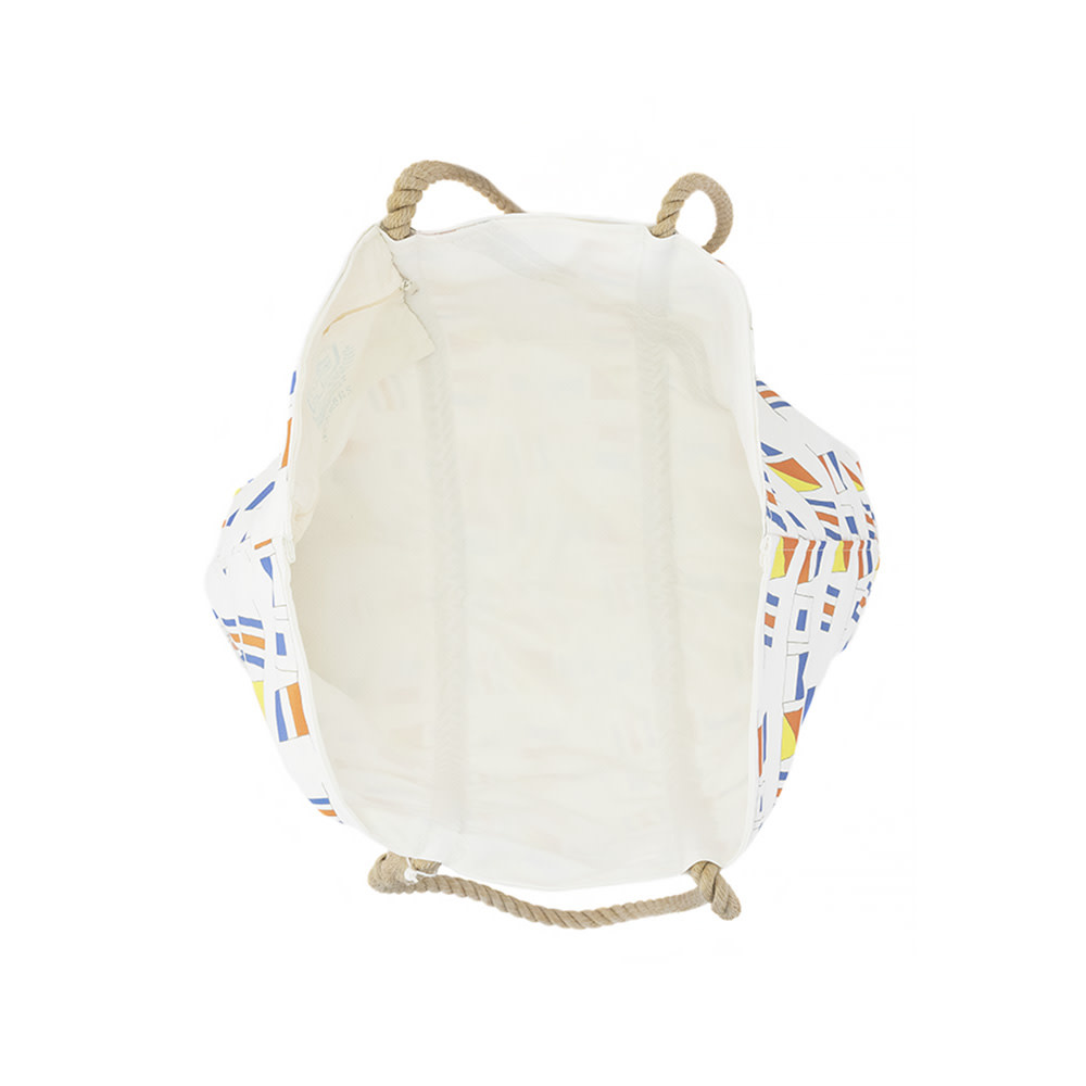 Sea Bags x Sara Fitz - Nautical Flags - Large Tote - Hemp Handle