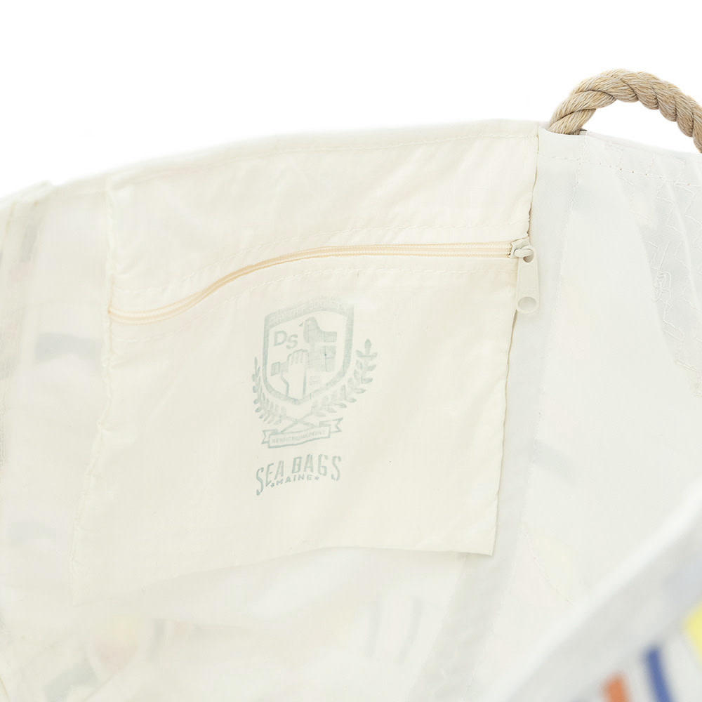 Sea Bags x Sara Fitz - Nautical Flags - Large Tote - Hemp Handle